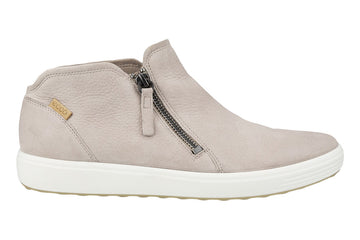 Ecco Soft 7 Bootie Grey Rose Womens #color_grey